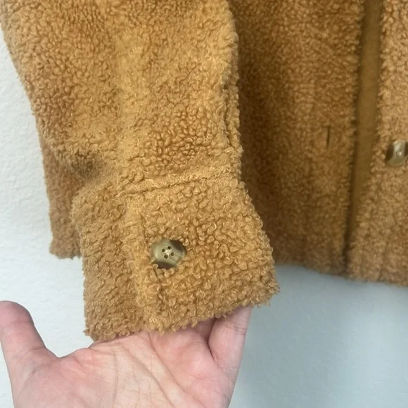 SO Tan Sherpa Jacket - Girls XL 14/19 - Picture 5 of 6